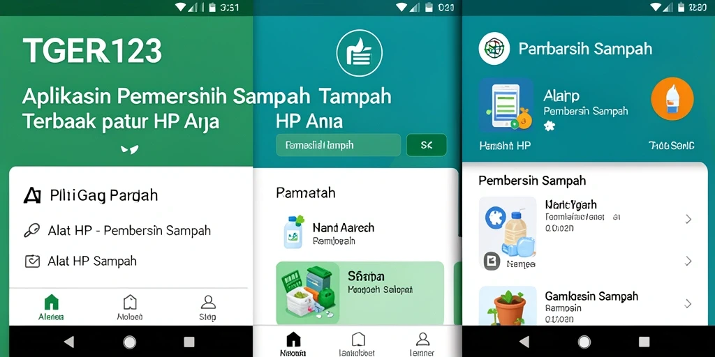 Antarmuka pengguna TGER123 yang intuitif dan fungsional.