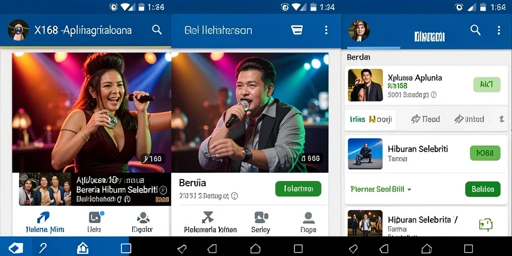 Tampilan utama X168 dengan berita hiburan selebriti terkini.